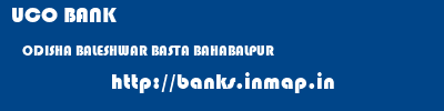 UCO BANK  ODISHA BALESHWAR BASTA BAHABALPUR  banks information 